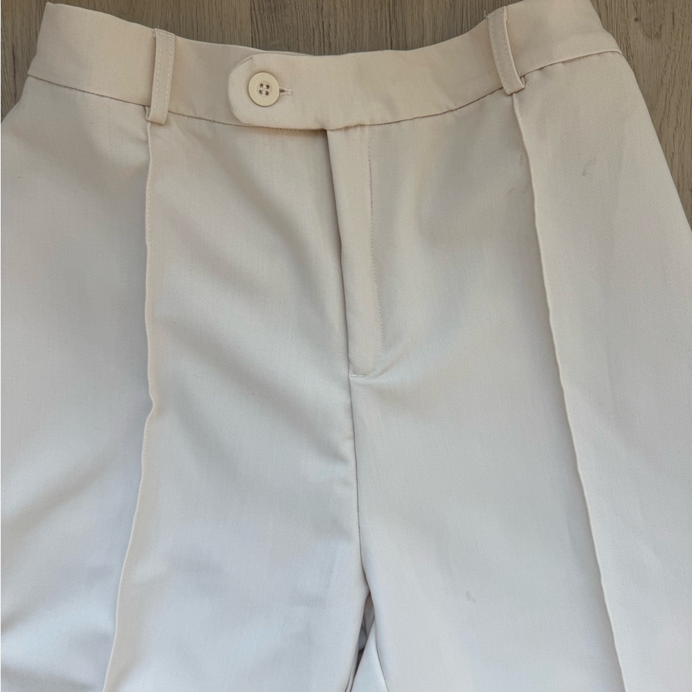 About:Blank Off White Men's Pleated Trousers